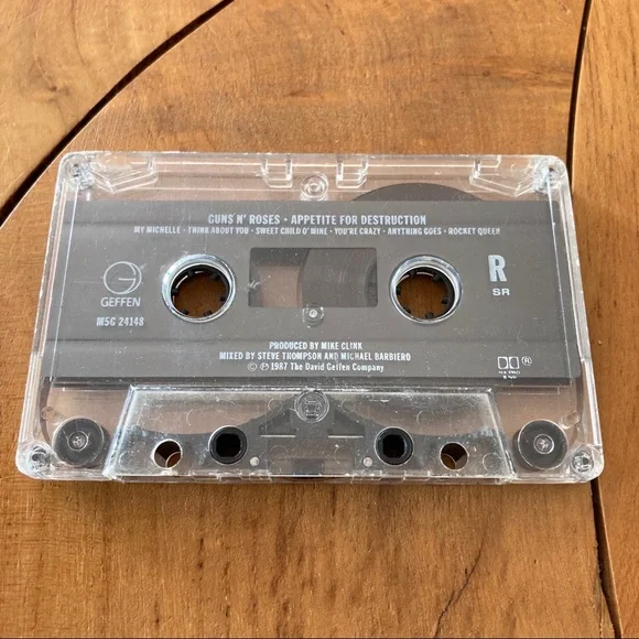 1987 Guns N’ Roses Appetite For Destruction Cassette Tape Album 80s Vintage - Picture 4 of 4